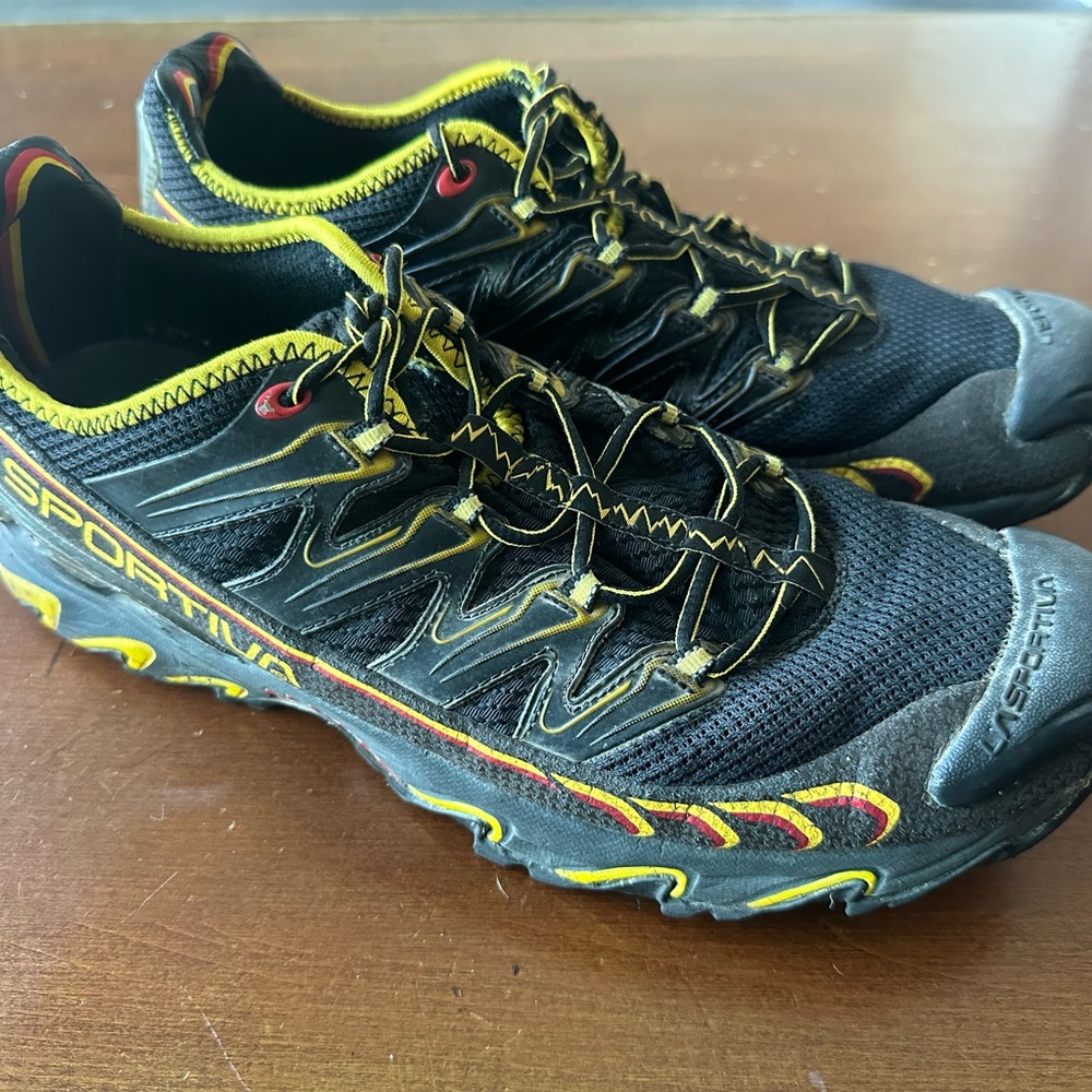 La Sportiva ULTRA RAPTOR Trail Running Hiking Shoes Men Size 12.5 Yellow Black
